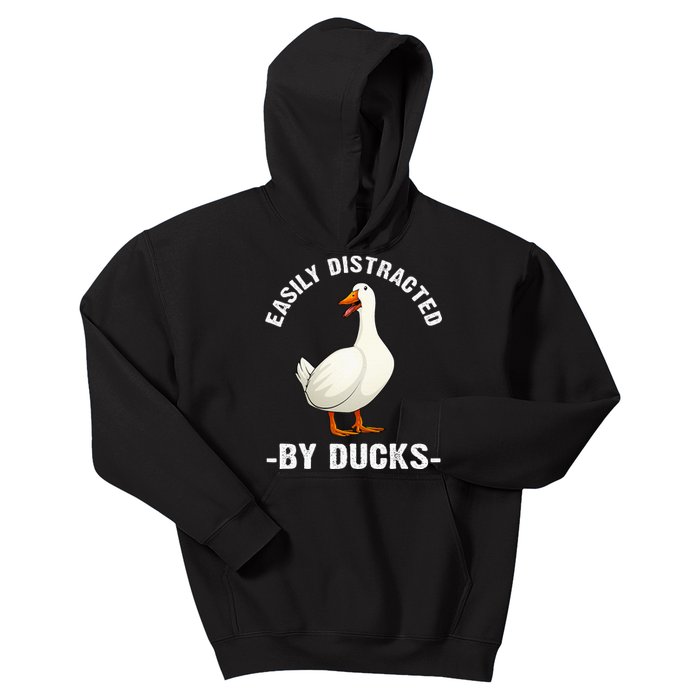 Cute Duck Design For Aquatic Bird Duck Lovers Kids Hoodie