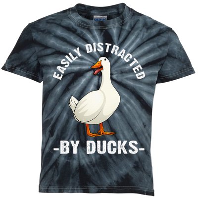 Cute Duck Design For Aquatic Bird Duck Lovers Kids Tie-Dye T-Shirt