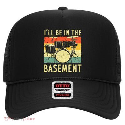 Cool Drumming Design For Drum Set Drumming High Crown Mesh Back Trucker Hat