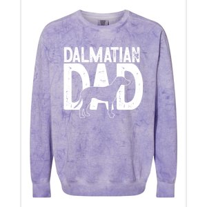 Cute Dalmatian Dog Dad Puppy Lover Father Cool Gift Colorblast Crewneck Sweatshirt