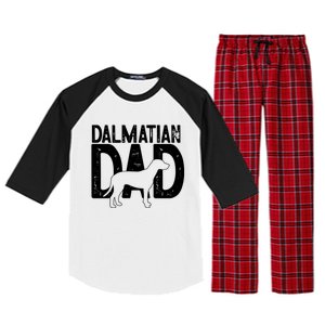 Cute Dalmatian Dog Dad Puppy Lover Father Cool Gift Raglan Sleeve Pajama Set