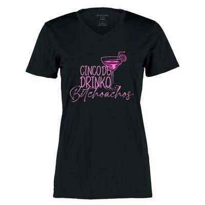 Cinco De Drinko Bitchachos Women's Momentum V-Neck T-Shirt