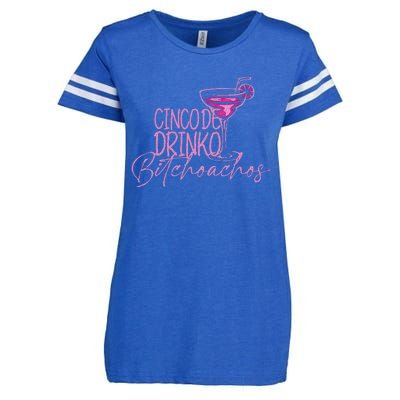 Cinco De Drinko Bitchachos Enza Ladies Jersey Football T-Shirt