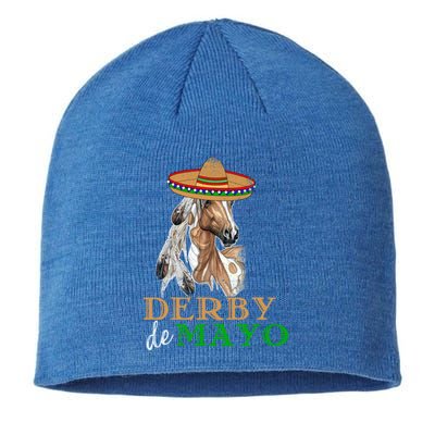 Cinco De Derby Gift Mexican Kentucky Horse Race Gift Sustainable Beanie