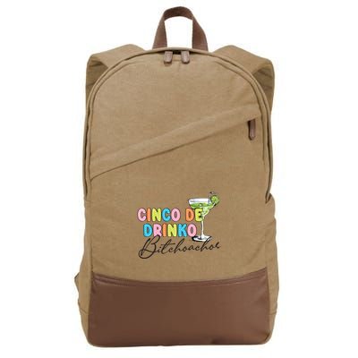 Cinco De Drinko Funny Cinco De Mayo Drinking Cotton Canvas Backpack