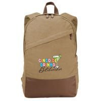 Cinco De Drinko Funny Cinco De Mayo Drinking Cotton Canvas Backpack