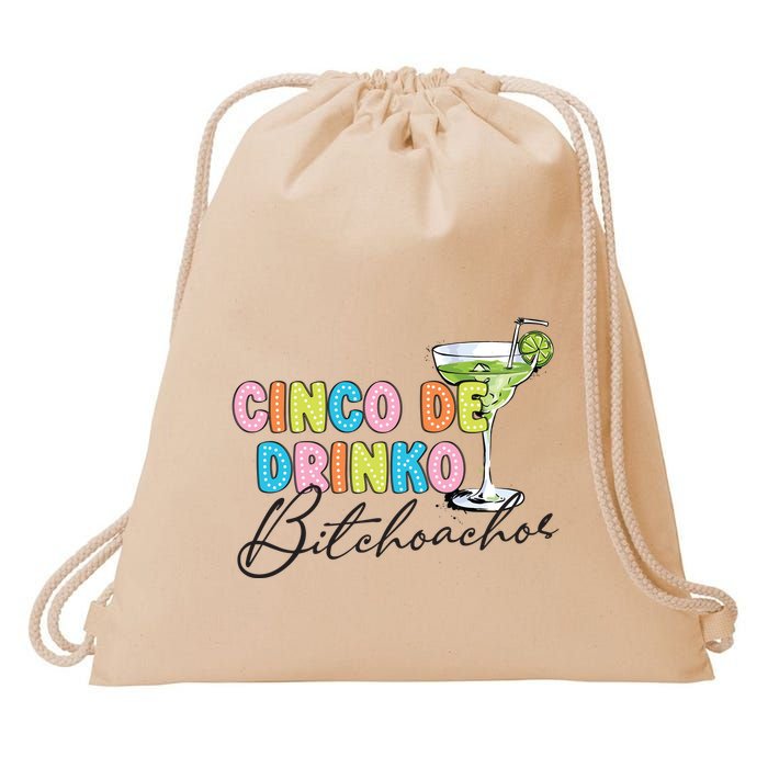 Cinco De Drinko Funny Cinco De Mayo Drinking Drawstring Bag