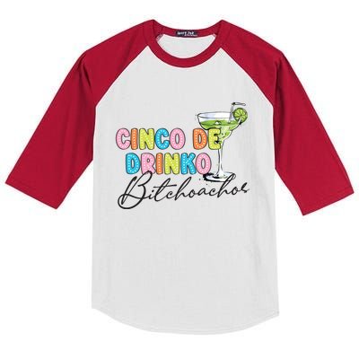 Cinco De Drinko Funny Cinco De Mayo Drinking Kids Colorblock Raglan Jersey