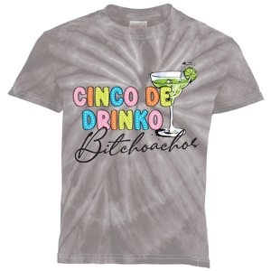 Cinco De Drinko Funny Cinco De Mayo Drinking Kids Tie-Dye T-Shirt