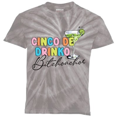 Cinco De Drinko Funny Cinco De Mayo Drinking Kids Tie-Dye T-Shirt