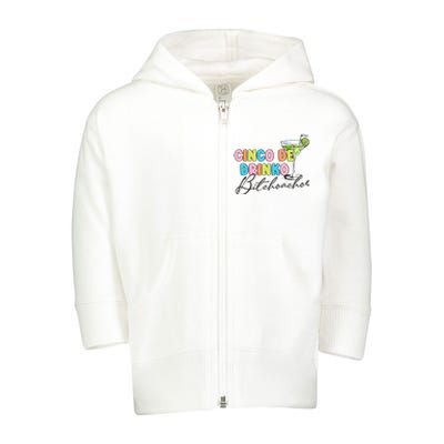 Cinco De Drinko Funny Cinco De Mayo Drinking Toddler Zip Fleece Hoodie