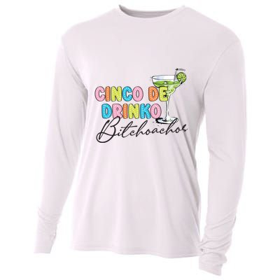 Cinco De Drinko Funny Cinco De Mayo Drinking Cooling Performance Long Sleeve Crew