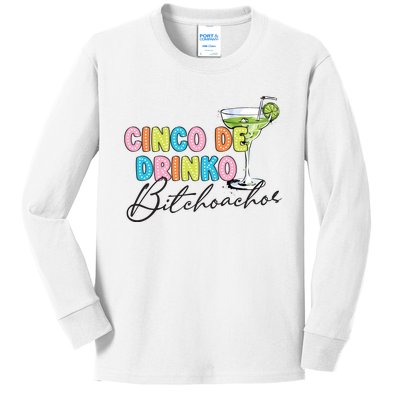 Cinco De Drinko Funny Cinco De Mayo Drinking Kids Long Sleeve Shirt