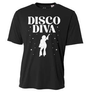 Cool Disco Design Girls Dance Party Disco Lovers Cooling Performance Crew T-Shirt