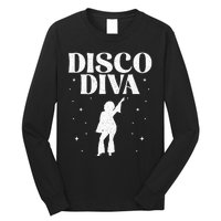 Cool Disco Design Girls Dance Party Disco Lovers Long Sleeve Shirt