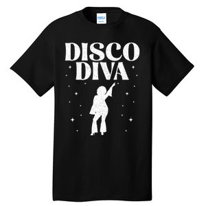 Cool Disco Design Girls Dance Party Disco Lovers Tall T-Shirt