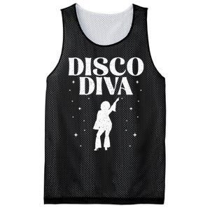 Cool Disco Design Girls Dance Party Disco Lovers Mesh Reversible Basketball Jersey Tank