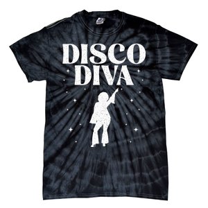 Cool Disco Design Girls Dance Party Disco Lovers Tie-Dye T-Shirt