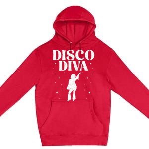 Cool Disco Design Girls Dance Party Disco Lovers Premium Pullover Hoodie