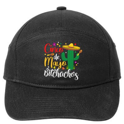 Cinco De Drinko Bitchachos Funny Cinco De Mayo Drinking 7-Panel Snapback Hat