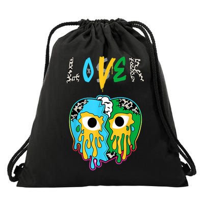 Chunky Dunky Dunks Loser Lover Heart Crying Chunky Dunky Drawstring Bag