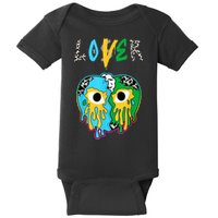 Chunky Dunky Dunks Loser Lover Heart Crying Chunky Dunky Baby Bodysuit