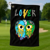 Chunky Dunky Dunks Loser Lover Heart Crying Chunky Dunky Golf Towel