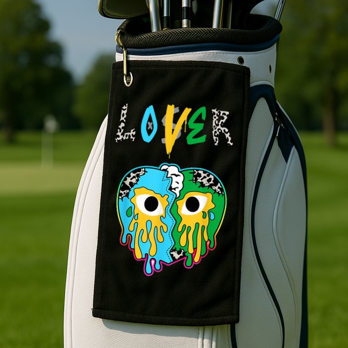 Chunky Dunky Dunks Loser Lover Heart Crying Chunky Dunky Golf Towel