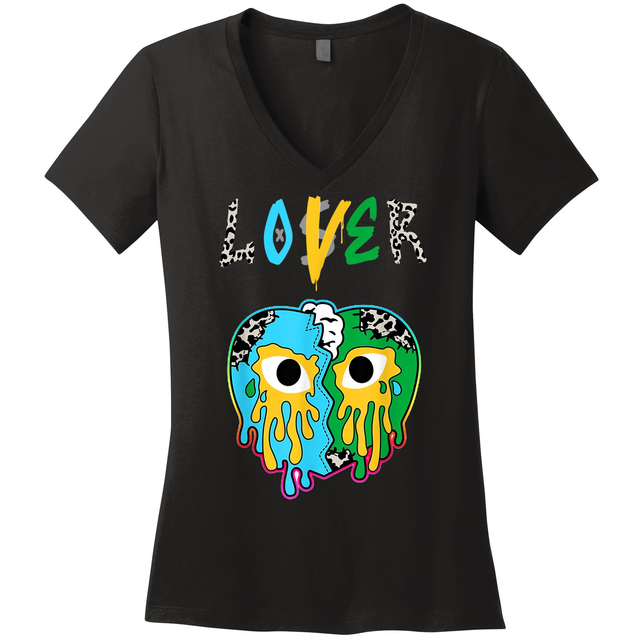 Chunky Dunky Dunks Loser Lover Heart Crying Chunky Dunky Women's V-Neck T-Shirt