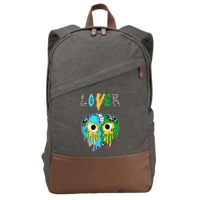 Chunky Dunky Dunks Loser Lover Heart Crying Chunky Dunky Cotton Canvas Backpack
