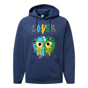 Chunky Dunky Dunks Loser Lover Heart Crying Chunky Dunky Performance Fleece Hoodie