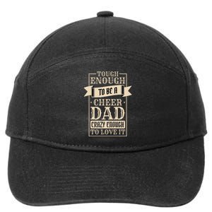 Cheer Dad Design for Cheerleading and Cheerleader Father 7-Panel Snapback Hat