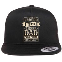 Cheer Dad Design for Cheerleading and Cheerleader Father Flat Bill Trucker Hat