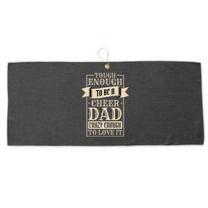 Cheer Dad Design for Cheerleading and Cheerleader Father Large Microfiber Waffle Golf Towel