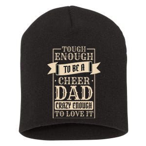 Cheer Dad Design for Cheerleading and Cheerleader Father Short Acrylic Beanie