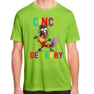 Cinco De Derby Derby In Front Fiesta In Back Adult ChromaSoft Performance T-Shirt