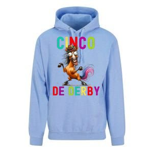 Cinco De Derby Derby In Front Fiesta In Back Unisex Surf Hoodie