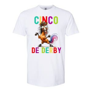 Cinco De Derby Derby In Front Fiesta In Back Softstyle CVC T-Shirt