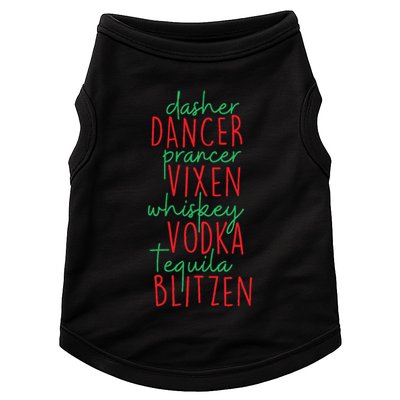Christmas Dasher Dancer Prancer Vixen Whiskey Vodka Doggie Tank