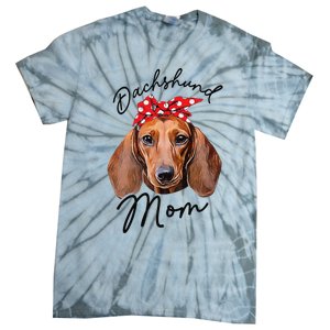 Cute Dachshund Doxie Wiener Dog Mom Tie-Dye T-Shirt