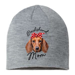 Cute Dachshund Doxie Wiener Dog Mom Sustainable Beanie