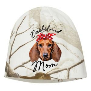 Cute Dachshund Doxie Wiener Dog Mom Kati - Camo Knit Beanie