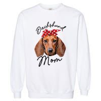 Cute Dachshund Doxie Wiener Dog Mom Garment-Dyed Sweatshirt