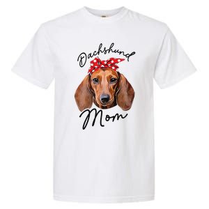 Cute Dachshund Doxie Wiener Dog Mom Garment-Dyed Heavyweight T-Shirt