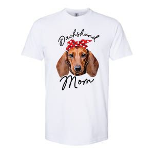 Cute Dachshund Doxie Wiener Dog Mom Softstyle CVC T-Shirt