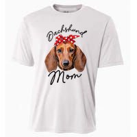 Cute Dachshund Doxie Wiener Dog Mom Cooling Performance Crew T-Shirt