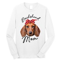 Cute Dachshund Doxie Wiener Dog Mom Long Sleeve Shirt