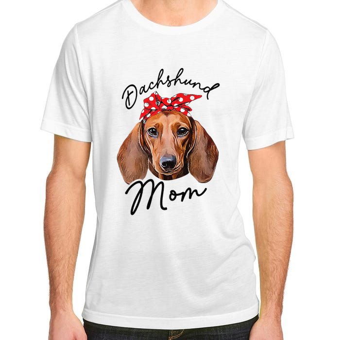 Cute Dachshund Doxie Wiener Dog Mom Adult ChromaSoft Performance T-Shirt