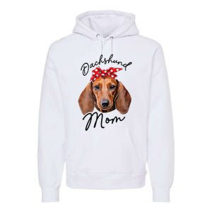 Cute Dachshund Doxie Wiener Dog Mom Premium Hoodie