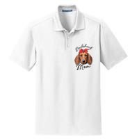 Cute Dachshund Doxie Wiener Dog Mom Dry Zone Grid Polo